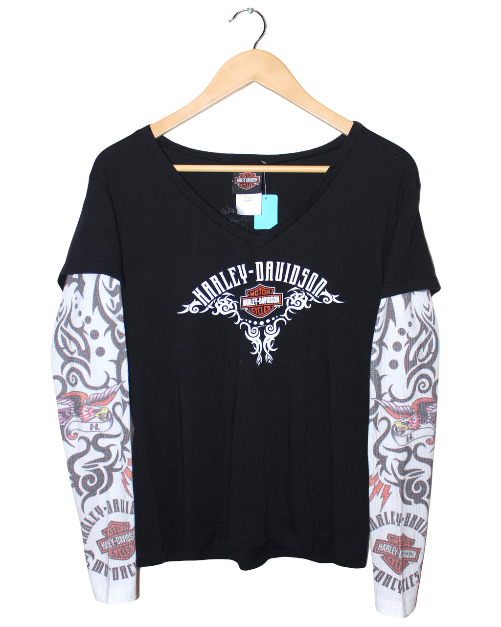VINTAGE HARLEY DAVIDSON THERMAL SLEEVE TEE