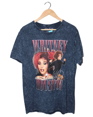 VINTAGE WHITNEY HOUSTON ACID WASH TEE