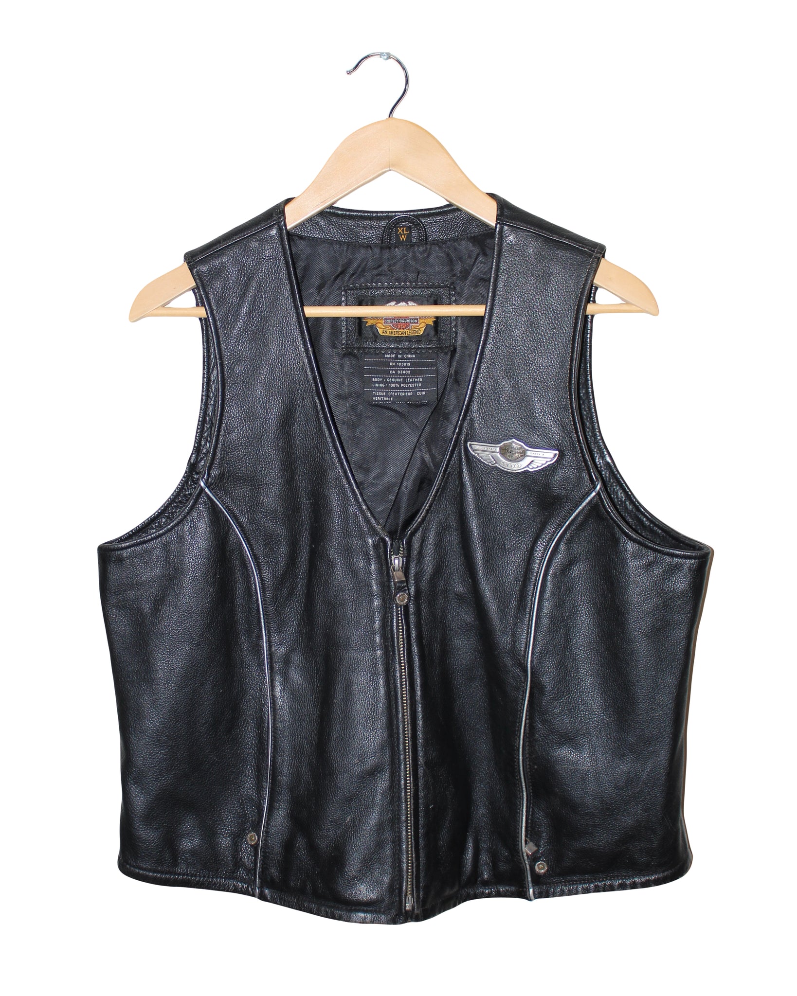 VINTAGE HARLEY DAVIDSON LEATHER VEST