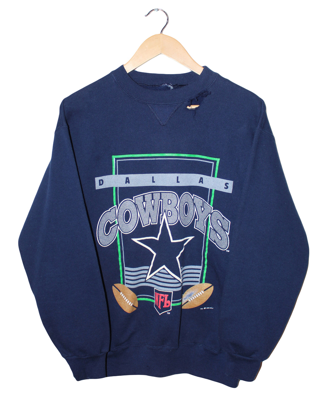 VINTAGE COWBOYS DISTRESSED SWEATSHIRT